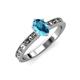 3 - Niah Classic 7x5 mm Oval Shape London Blue Topaz Solitaire Engagement Ring 