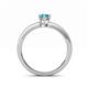 4 - Niah Classic 7x5 mm Oval Shape London Blue Topaz Solitaire Engagement Ring 