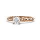 1 - Viona Signature White Sapphire Solitaire Engagement Ring 