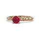 1 - Viona Signature Ruby Solitaire Engagement Ring 