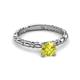 3 - Viona Signature Yellow Diamond Solitaire Engagement Ring 