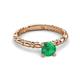 3 - Viona Signature Emerald Solitaire Engagement Ring 