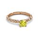 3 - Viona Signature Yellow Diamond Solitaire Engagement Ring 
