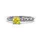 1 - Viona Signature Yellow Diamond Solitaire Engagement Ring 