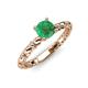4 - Viona Signature Emerald Solitaire Engagement Ring 