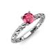 4 - Viona Signature Pink Tourmaline Solitaire Engagement Ring 