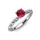 4 - Viona Signature Ruby Solitaire Engagement Ring 