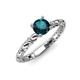 4 - Viona Signature London Blue Topaz Solitaire Engagement Ring 