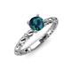 4 - Viona Signature Blue Diamond Solitaire Engagement Ring 