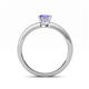 4 - Niah Classic 5.50 mm Princess Cut Tanzanite Solitaire Engagement Ring 