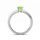 4 - Niah Classic 5.50 mm Princess Cut Peridot Solitaire Engagement Ring 