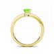 4 - Niah Classic 5.50 mm Princess Cut Peridot Solitaire Engagement Ring 