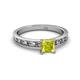 2 - Niah Classic 5.50 mm Princess Cut Yellow Diamond Solitaire Engagement Ring 