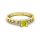 2 - Niah Classic 5.50 mm Princess Cut Yellow Diamond Solitaire Engagement Ring 