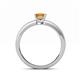 4 - Niah Classic 5.50 mm Princess Cut Citrine Solitaire Engagement Ring 