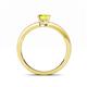 4 - Niah Classic 5.50 mm Princess Cut Yellow Diamond Solitaire Engagement Ring 