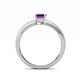 4 - Janina Classic Emerald Cut Amethyst Solitaire Engagement Ring 