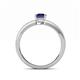 4 - Janina Classic Emerald Cut Iolite Solitaire Engagement Ring 