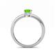 4 - Janina Classic Emerald Cut Peridot Solitaire Engagement Ring 