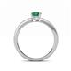 4 - Janina Classic Emerald Cut Emerald Solitaire Engagement Ring 
