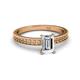 2 - Janina Classic Emerald Cut Diamond Solitaire Engagement Ring 