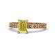 1 - Janina Classic Emerald Cut Yellow Sapphire Solitaire Engagement Ring 