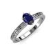 3 - Janina Classic Oval Cut Blue Sapphire Solitaire Engagement Ring 