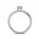 4 - Janina Classic Oval Cut Pink Sapphire Solitaire Engagement Ring 