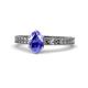 1 - Janina Classic Oval Cut Tanzanite Solitaire Engagement Ring 