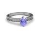 2 - Janina Classic Oval Cut Tanzanite Solitaire Engagement Ring 