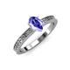 3 - Janina Classic Oval Cut Tanzanite Solitaire Engagement Ring 