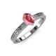 3 - Janina Classic Oval Cut Pink Tourmaline Solitaire Engagement Ring 