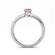 4 - Janina Classic Oval Cut Pink Tourmaline Solitaire Engagement Ring 
