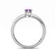 4 - Janina Classic Oval Cut Amethyst Solitaire Engagement Ring 