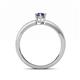 4 - Janina Classic Oval Cut Iolite Solitaire Engagement Ring 