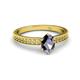 2 - Janina Classic Oval Cut Iolite Solitaire Engagement Ring 