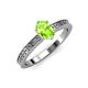 3 - Janina Classic Oval Cut Peridot Solitaire Engagement Ring 