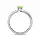 4 - Janina Classic Oval Cut Peridot Solitaire Engagement Ring 