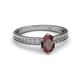 2 - Janina Classic Oval Cut Red Garnet Solitaire Engagement Ring 