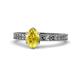 1 - Janina Classic Oval Cut Yellow Sapphire Solitaire Engagement Ring 