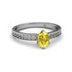 2 - Janina Classic Oval Cut Yellow Sapphire Solitaire Engagement Ring 
