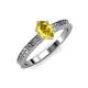 3 - Janina Classic Oval Cut Yellow Sapphire Solitaire Engagement Ring 