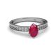 2 - Janina Classic Oval Cut Ruby Solitaire Engagement Ring 