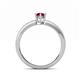 4 - Janina Classic Oval Cut Ruby Solitaire Engagement Ring 