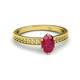 2 - Janina Classic Oval Cut Ruby Solitaire Engagement Ring 