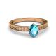 2 - Janina Classic Oval Cut London Blue Topaz Solitaire Engagement Ring 