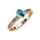 3 - Janina Classic Oval Cut London Blue Topaz Solitaire Engagement Ring 