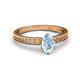 2 - Janina Classic Oval Cut Aquamarine Solitaire Engagement Ring 