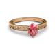 2 - Janina Classic Oval Cut Pink Tourmaline Solitaire Engagement Ring 