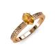 3 - Janina Classic Oval Cut Citrine Solitaire Engagement Ring 